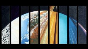 Space, Planet, Earth, Jupiter, Saturn, Solar System wallpaper thumb
