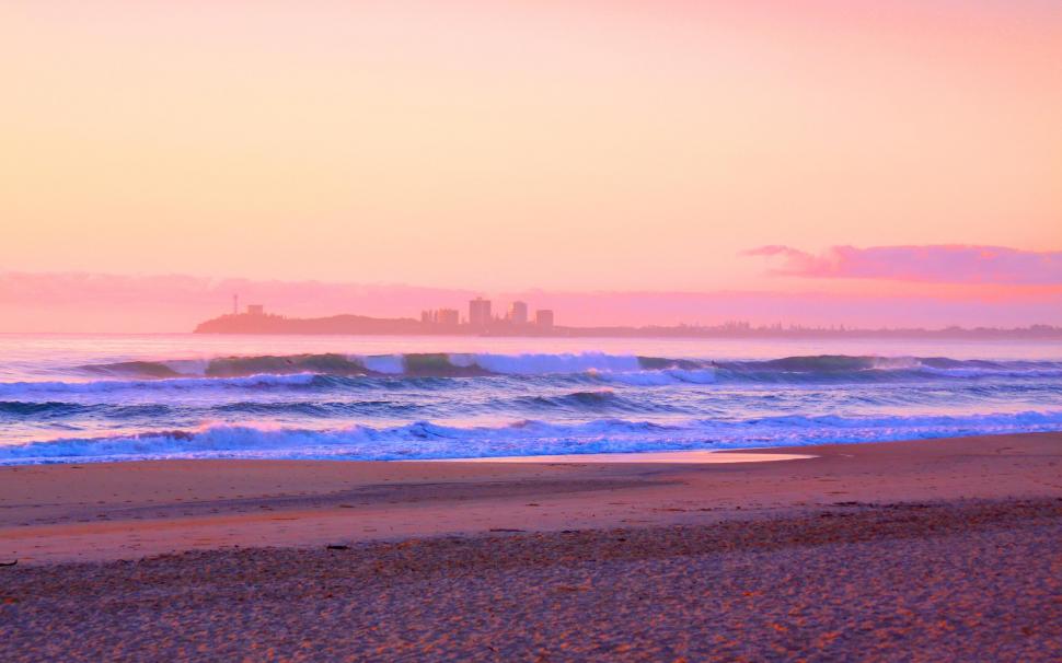 Sunset beach waves hd wallpaper,sunset HD wallpaper,beach HD wallpaper,waves HD wallpaper,2880x1800 wallpaper