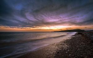 Cyprus, sunset, ocean, beach, sunset wallpaper thumb