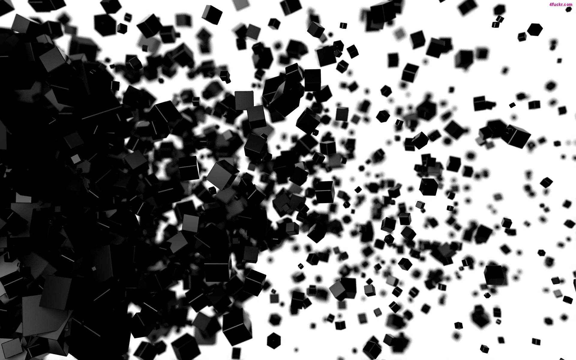 3d Black Cube Wallpaper Image Num 16