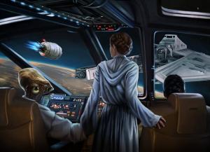 Star Wars, Princess Leia, Leia Organa, Science Fiction, Admiral Ackbar, Artwork wallpaper thumb