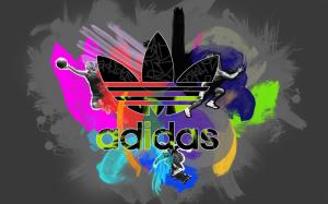 Colorful Adidas Logo wallpaper thumb