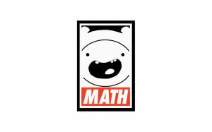 Adventure Time White Math HD wallpaper thumb