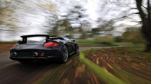 Porsche Carrera GT Motion Blur HD wallpaper thumb