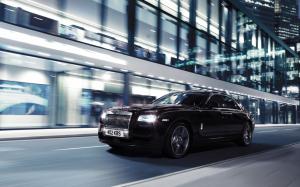 Rolls Royce Ghost V-Specification car, night, city wallpaper thumb