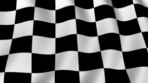 Checkered Flag, Black and White wallpaper thumb