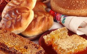 Bread and honey wallpaper thumb