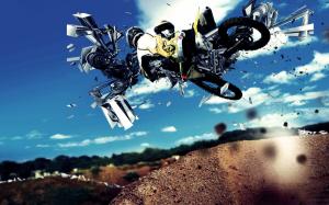 Abstract Motocross Sports wallpaper thumb