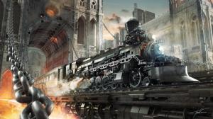 Steampunk Trains Fantastic world Technics Chain Fantasy wallpaper thumb
