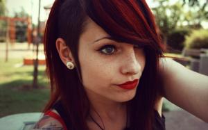 Beauty Redhead Red Lips wallpaper thumb