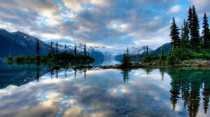 Beautiful Reflective Mountain Lake wallpaper thumb