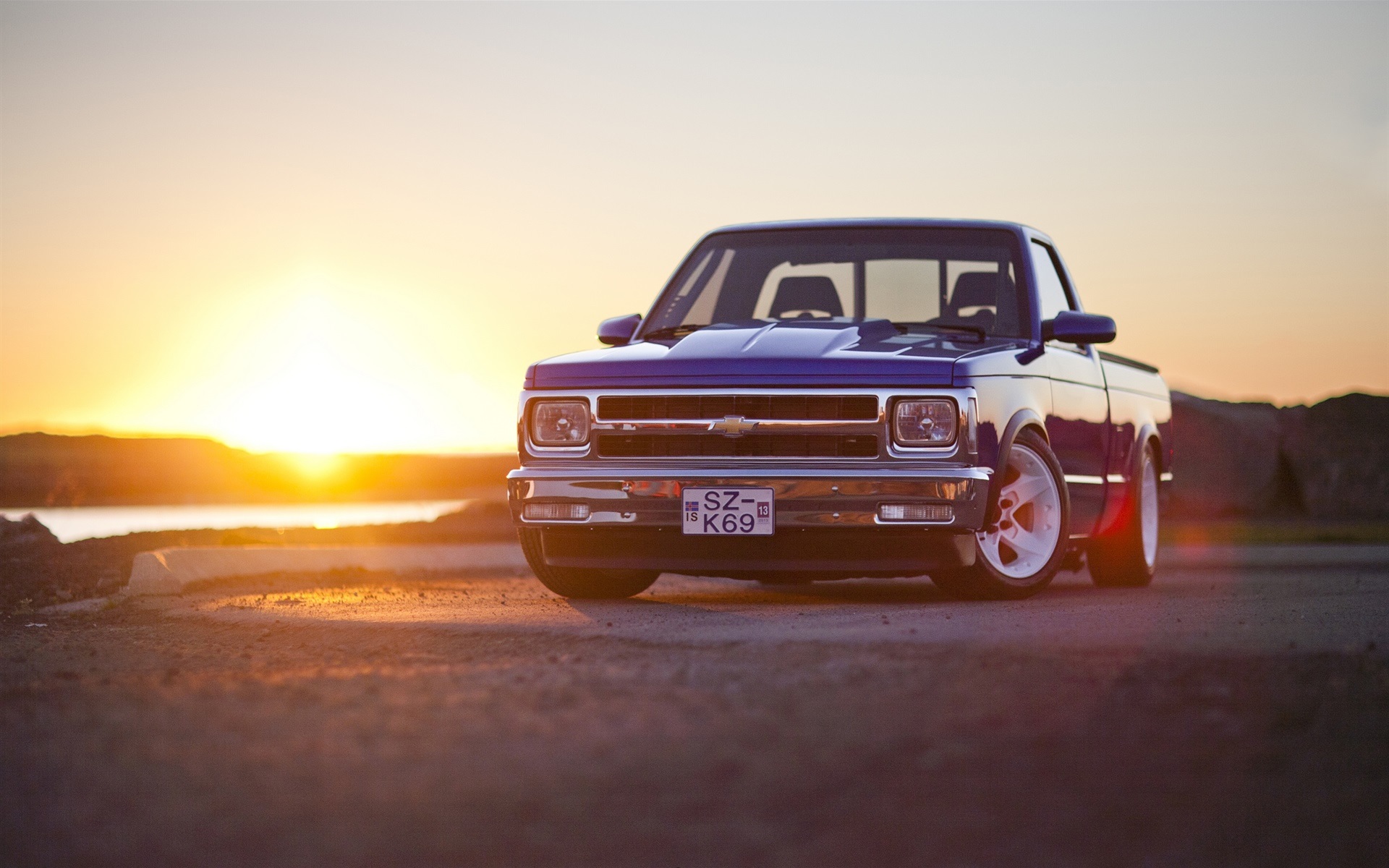 Chevrolet S10 Pickup Sunset Wallpaper Cars Wallpaper Better