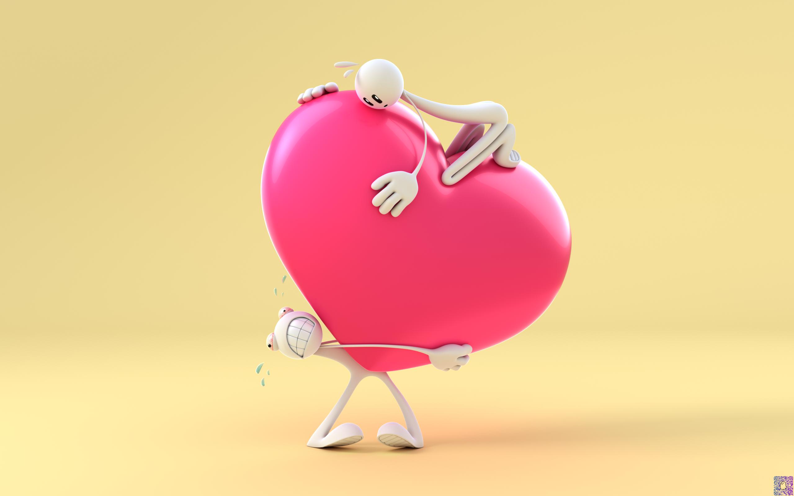 Heavy Love Funny 3d Wallpaper 3d And Abstract Wallpaper Better