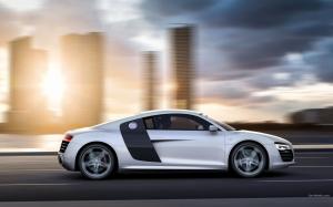 Audi R8 Motion Blur HD wallpaper thumb