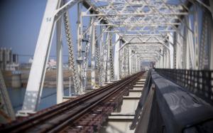 Bridge Railroad Rails HD wallpaper thumb
