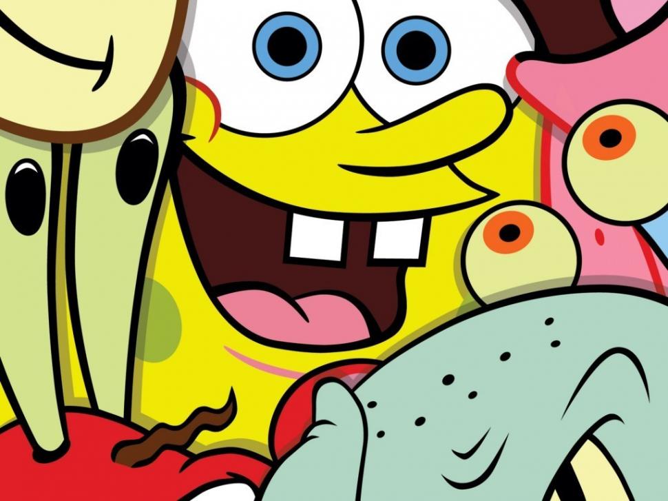 Cartoons, Spongebob, Friends, Lovely wallpaper,cartoons wallpaper,spongebob wallpaper,friends wallpaper,lovely wallpaper,1024x768 wallpaper