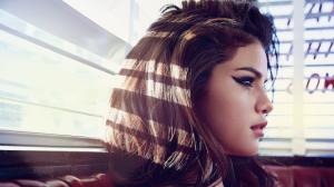 Selena Gomez, Women, Face, Profile, Brunette, Eyeliner, Indoors wallpaper thumb