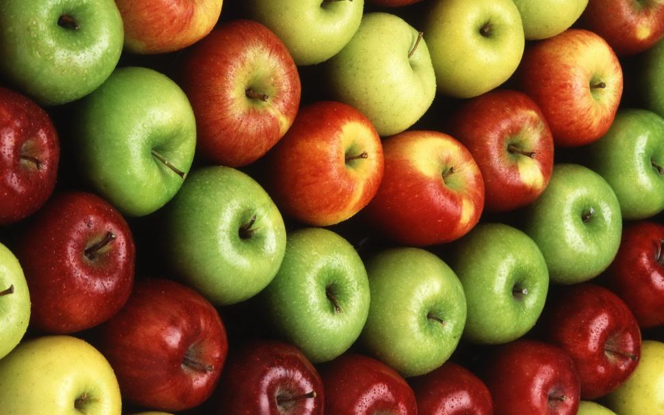 Fruits close-up, red and green apples wallpaper,Fruits HD wallpaper,Red HD wallpaper,Green HD wallpaper,Apples HD wallpaper,2560x1600 wallpaper