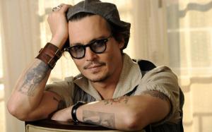 Johnny Depp, Celebrities, Man, Mature, Black Eyes, Tattoo wallpaper thumb