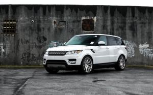 Range Rover white SUV car wallpaper thumb