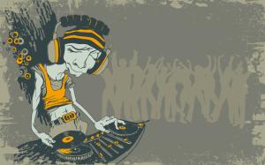 Funny DJ Art wallpaper thumb