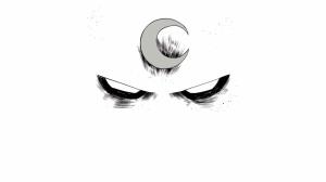 Moon Knight Marvel White BW HD wallpaper thumb