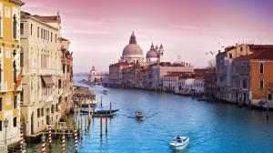 Venice Italy canal water city buildings wallpaper thumb