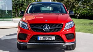 2015, Mercedes Benz GLE, Coupe, Red Car, Front View wallpaper thumb