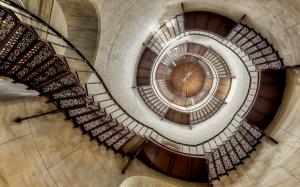 Stairs, walls, spiral wallpaper thumb